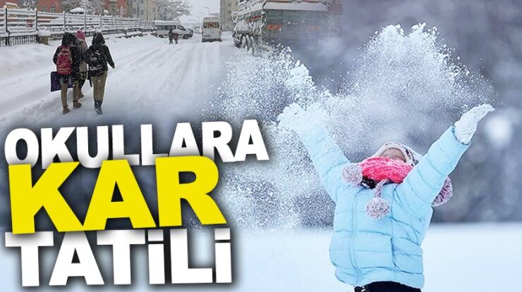 11 il için “sarı” uyarı: 18 ilde Okul tatil,yoğun kar yağışına dikkat !