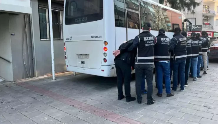 İzmir’de suç örgütüne operasyonda 7 kişi tutuklandı