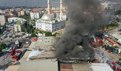 İzmir Bornova sanayi sitesinde yangın!